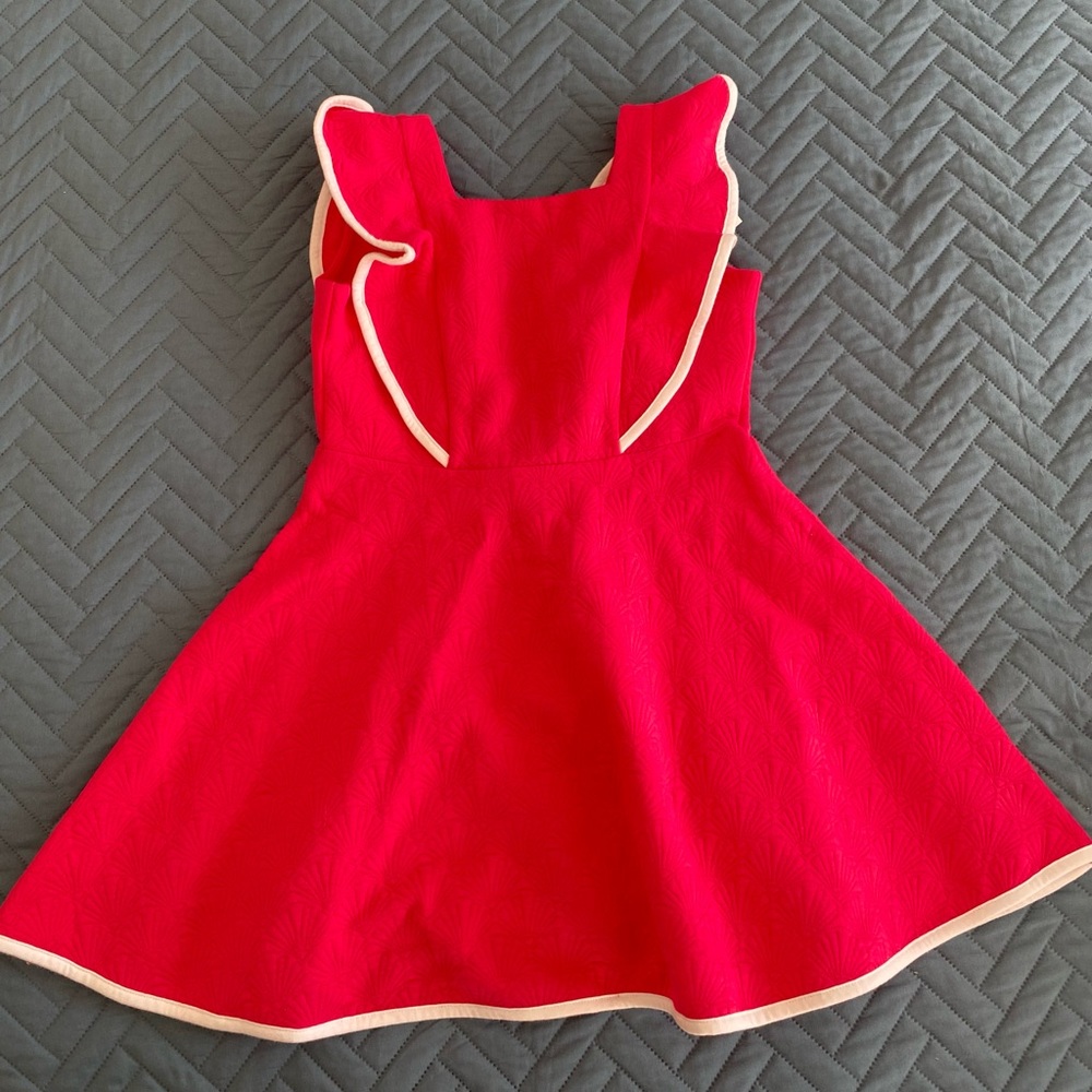 Janie and Jack dark pink dress, NWT, size 7